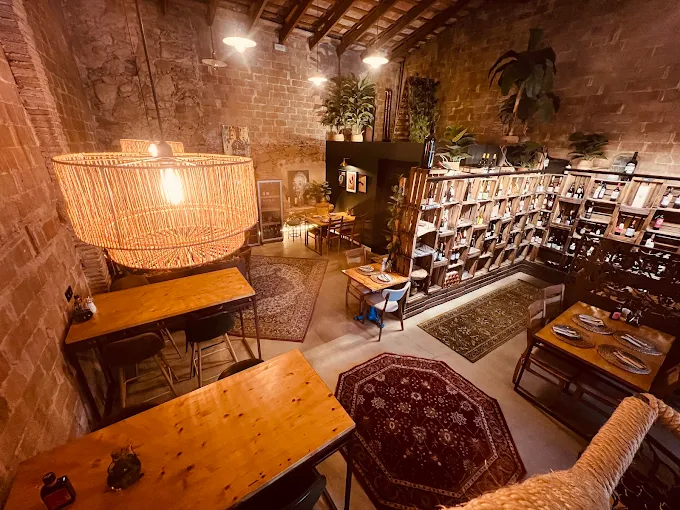 Interior panoràmic de La Bodegueta Llagostera