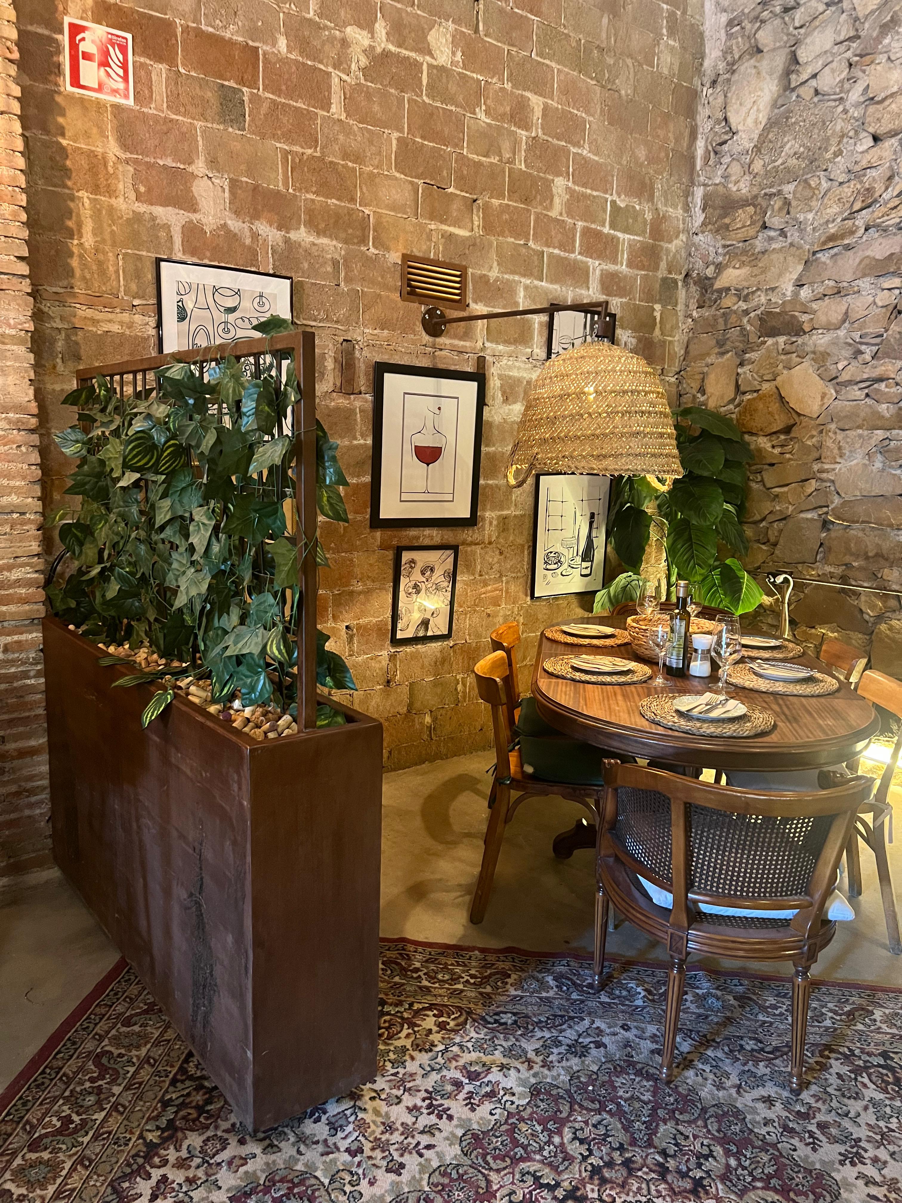 Racó acollidor amb plantes